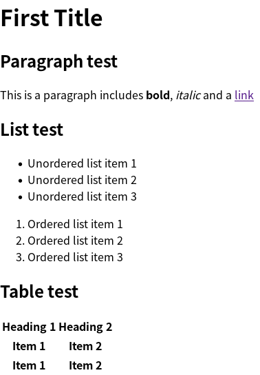 HTMLtest